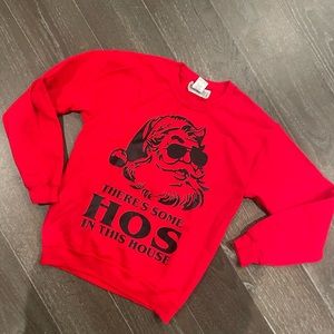 There’s Some Hos in This House funny Christmas sweater, ugly sweater, S